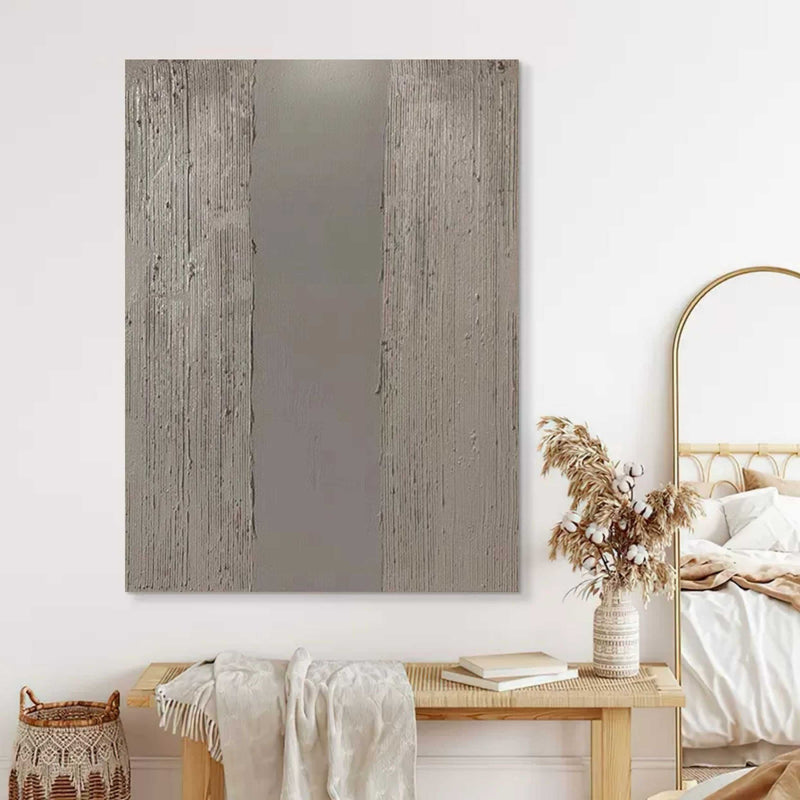 Gray Abstract Canvas Paintings For Sale Gray Minimalist Wall Painting Gray Texture Art