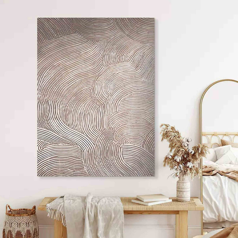 Gray Abstract Art Canvas For Sale Gray Minimalist Wall Painting Gray Textured Acrylic Painting