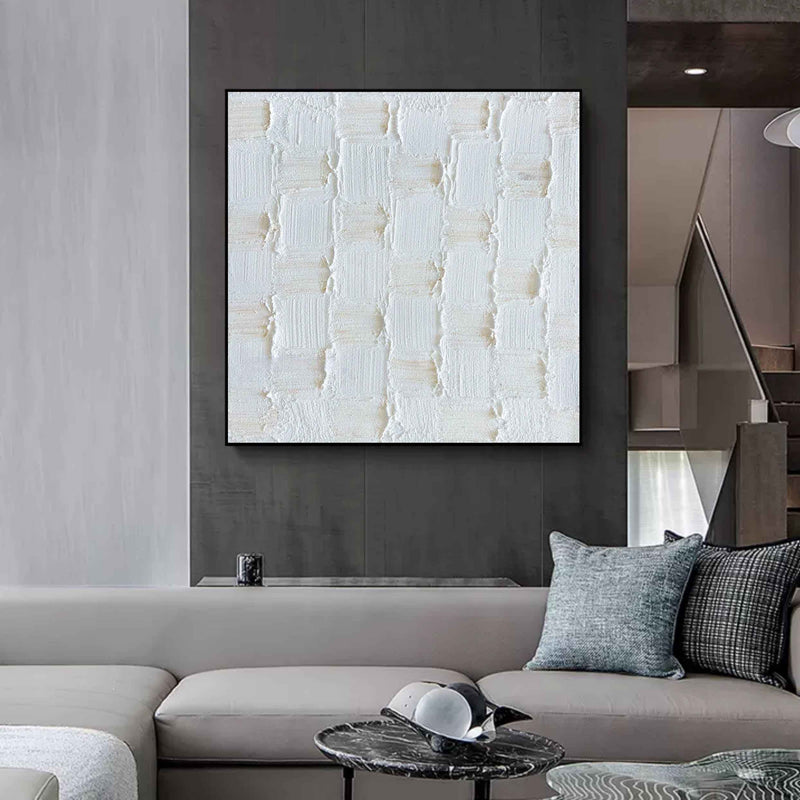 White Canvas Abstract Art For Sale Plaster On Canvas Art White Plaster Abstract Art Plaster Wall Art