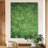 Green Textured Abstract Canvas Painting Green Textured Wall Art Green Abstract Art On Canvas