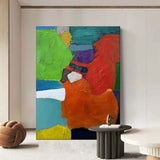 Colorful Abstract Painting Textured Abstract Art On Canvas Textured Wall Art Colorful Wall Paintings