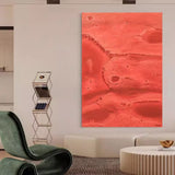 Red Volcanic Rock Oil Painting Red Rock Art On Canvas Red Volcanic Rock Wall Decoration Painting