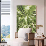 Green Texture Woods Painting Green Woods Texture Canvas Wall Art Green Woods Acrylic Painting