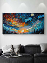 Large 3D Colorful Abstract Art Canvas Colorful Textured Painting Textured Wall Art Home Wall Decor