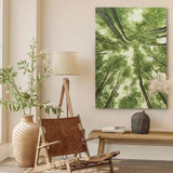 Green Texture Woods Painting Green Woods Texture Canvas Wall Art Green Woods Acrylic Painting