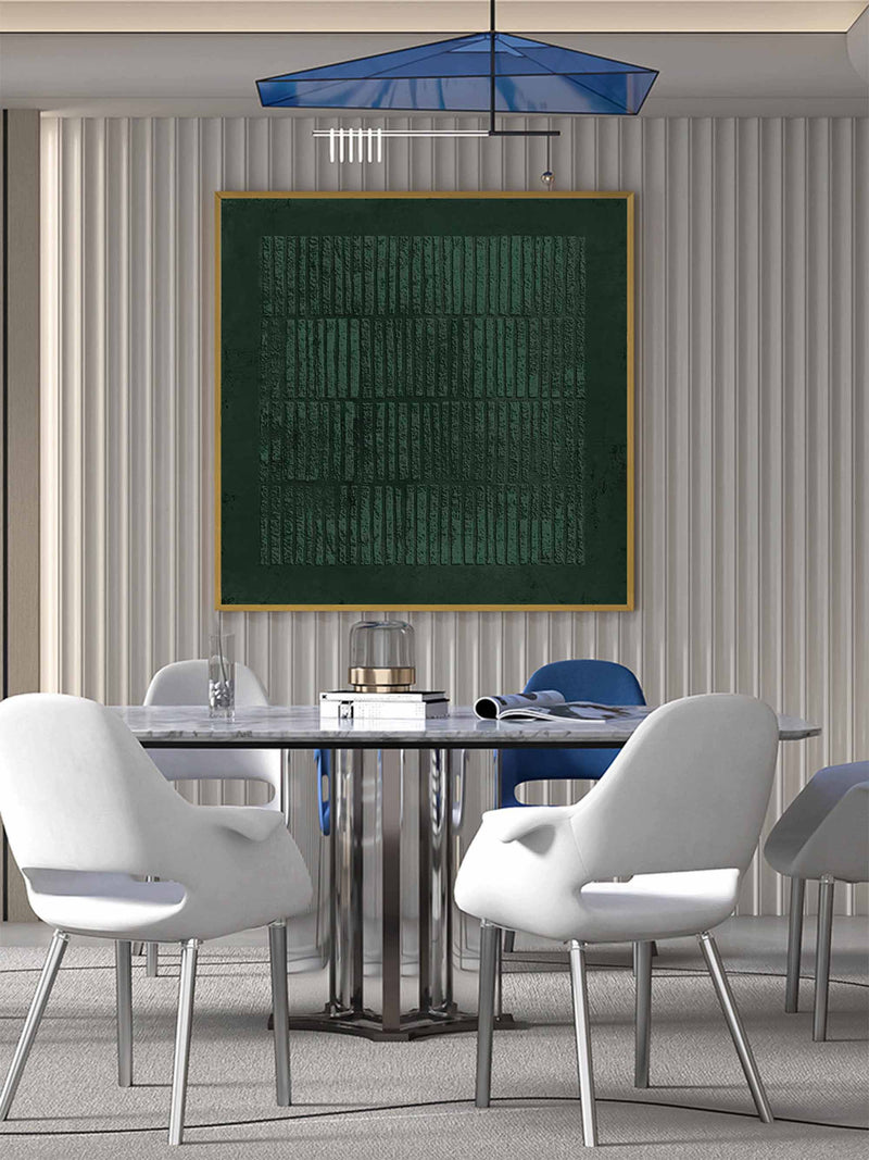 3D Green Abstract Art Canvas Green Painting Wabi Sabi Wall Art Minimalist Painting 3D Texture Wall art Green Wall Art