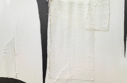 Black and White Minimalist Art on Canvas for Sale Wabi Sabi Art Black and White Minimalist Paintings