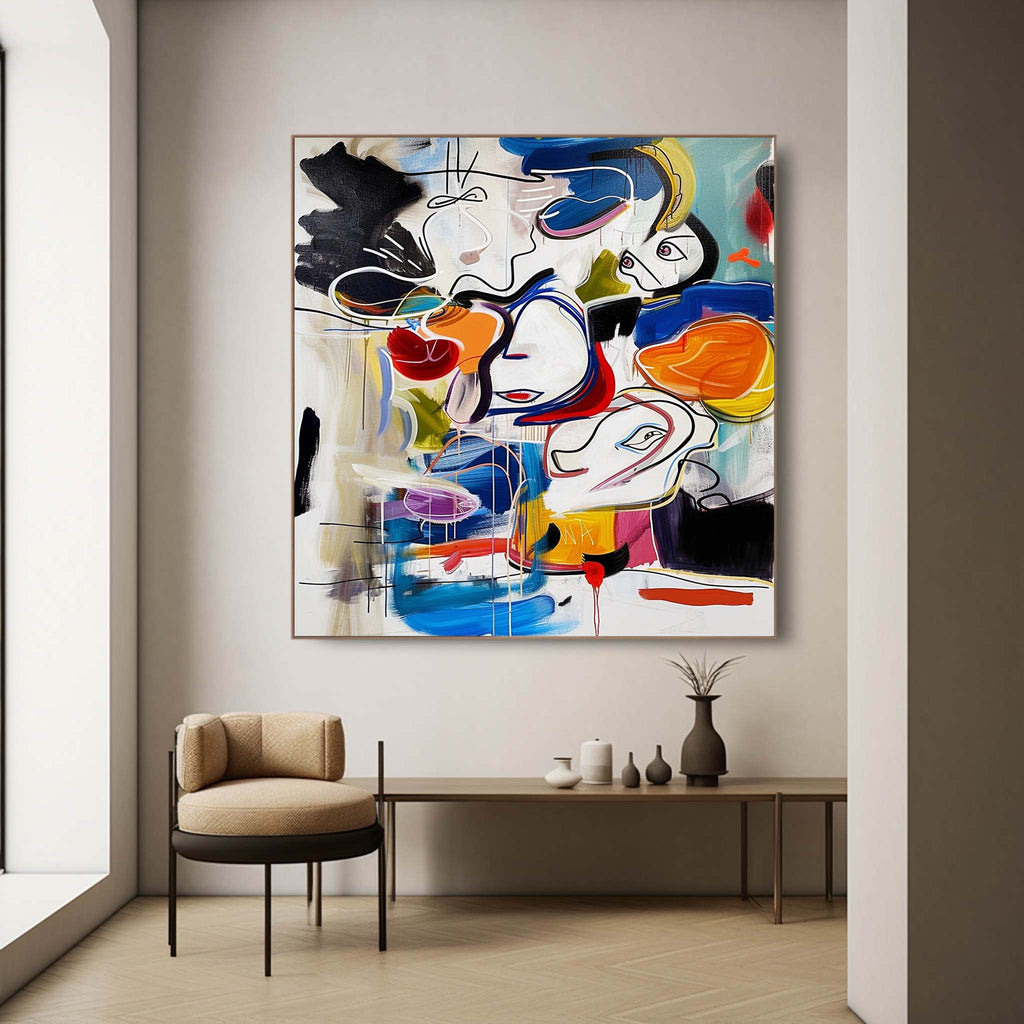 Graffiti Abstract Canvas Art Colorful Abstract Graffiti Wall Art ...