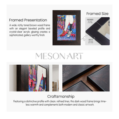Discover this framed, one-of-a-kind original artwork. Hand-drawn with premium oil pastels on fine art paper. Ready to hang & ready to ship. Free delivery!