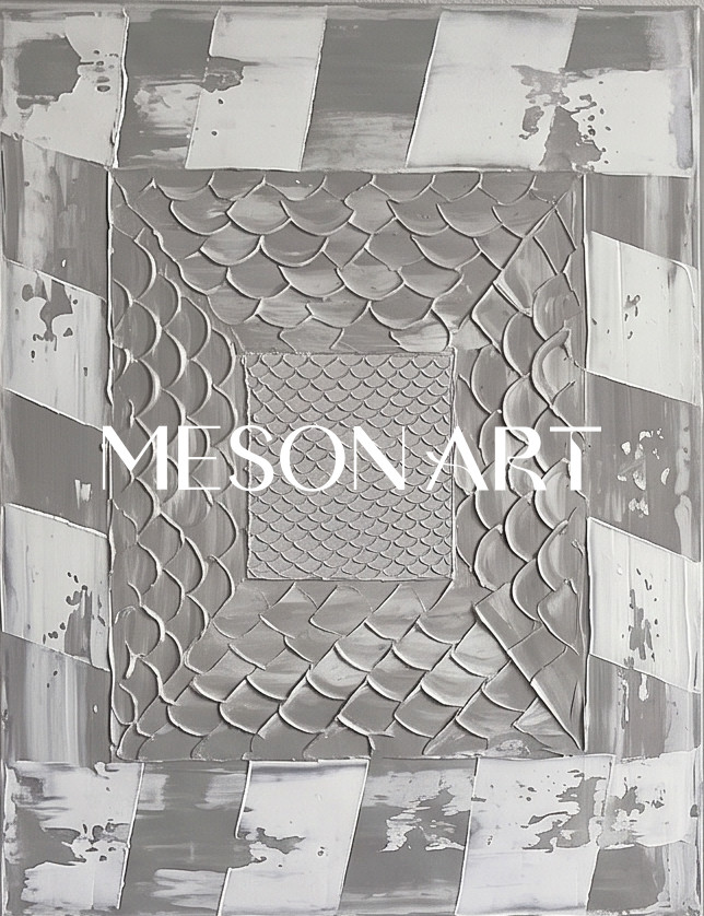 Gray Abstract Triptych With Textured Relief For Modern Living Room Decor