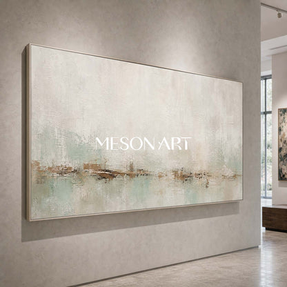 Wabi Sabi Abstract Wall Art Minimalist Beige Gray Painting For Modern Living Room Bedroom Decor