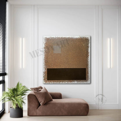Green and Black Minimalist Paintings Wabi-Sabi Wall Art Green and Black Textured Abstract Art