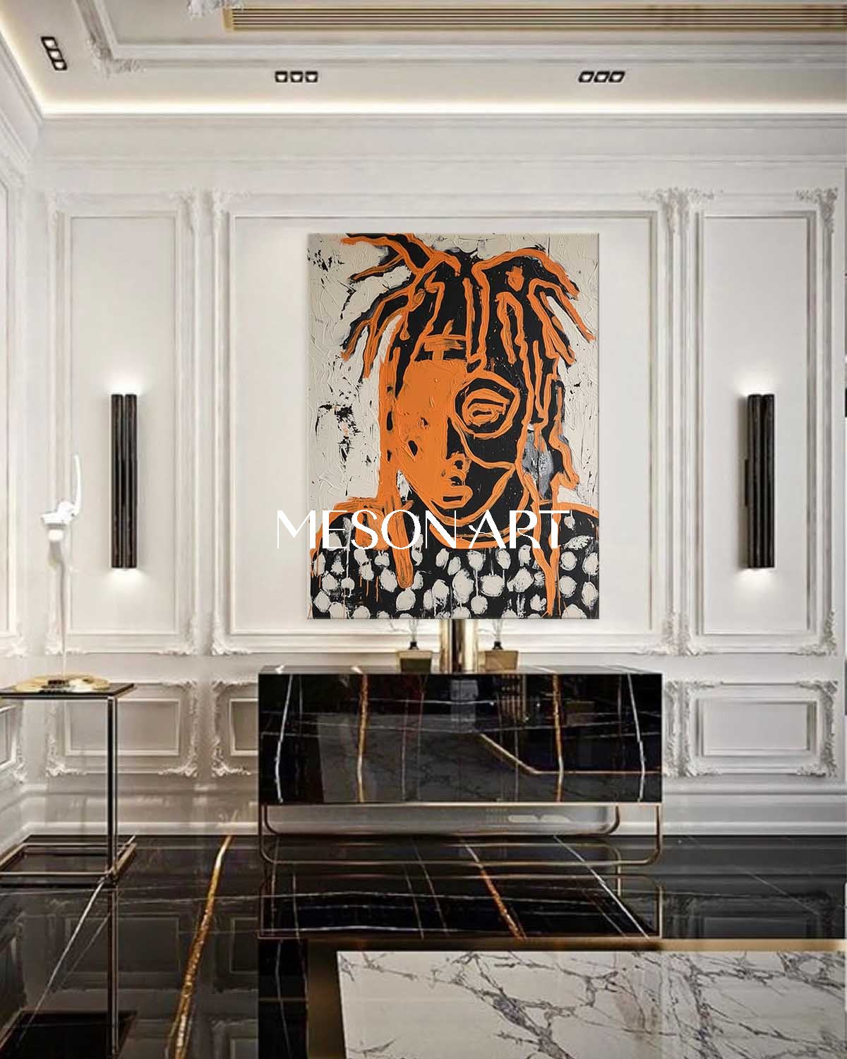 Minimalist Abstract Expressionism Painting Modern Framed Wall Art