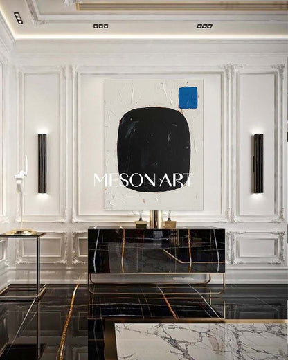 Customized Vertical Black Beige Minimalist Framed Art Entryway On Sale