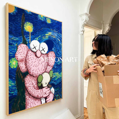 Kwas Pop Art for Sale Van Gogh Starry Sky Modern Canvas Wall Art Decoration Painting