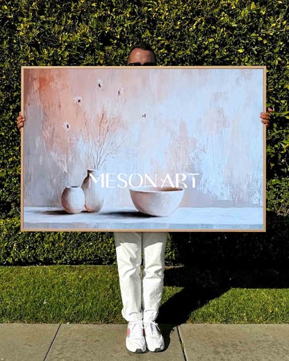 Modern Gray Pottery Jar Still Life Art for Sale Gray Pottery Jar Canvas Wall Art Gray Pottery Jar Still Life Painting