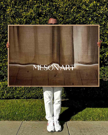 Hyperrealism Grey Curtain Painting Hyperrealism Curtain Canvas Art Realistic Curtain Wall Art Decoration