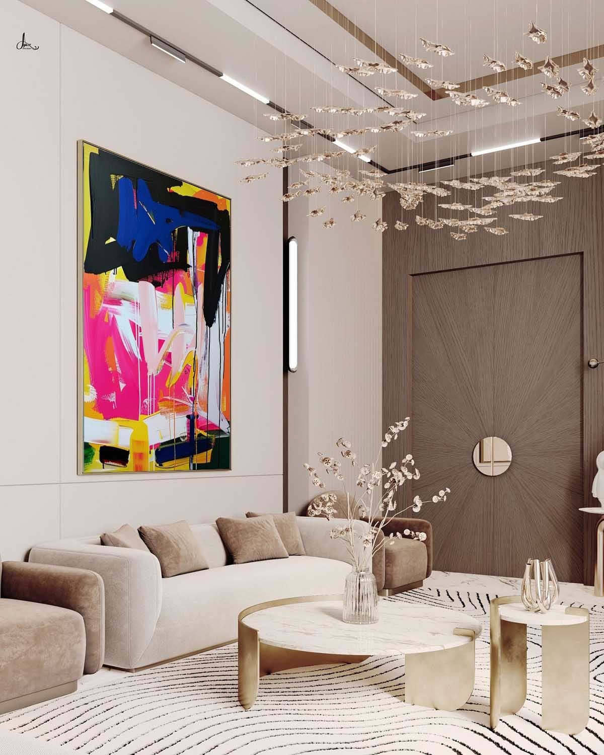 Large Colorful Abstract Art Color Abstract Canvas Wall Art Colorful Modern Wall Texture Paintings
