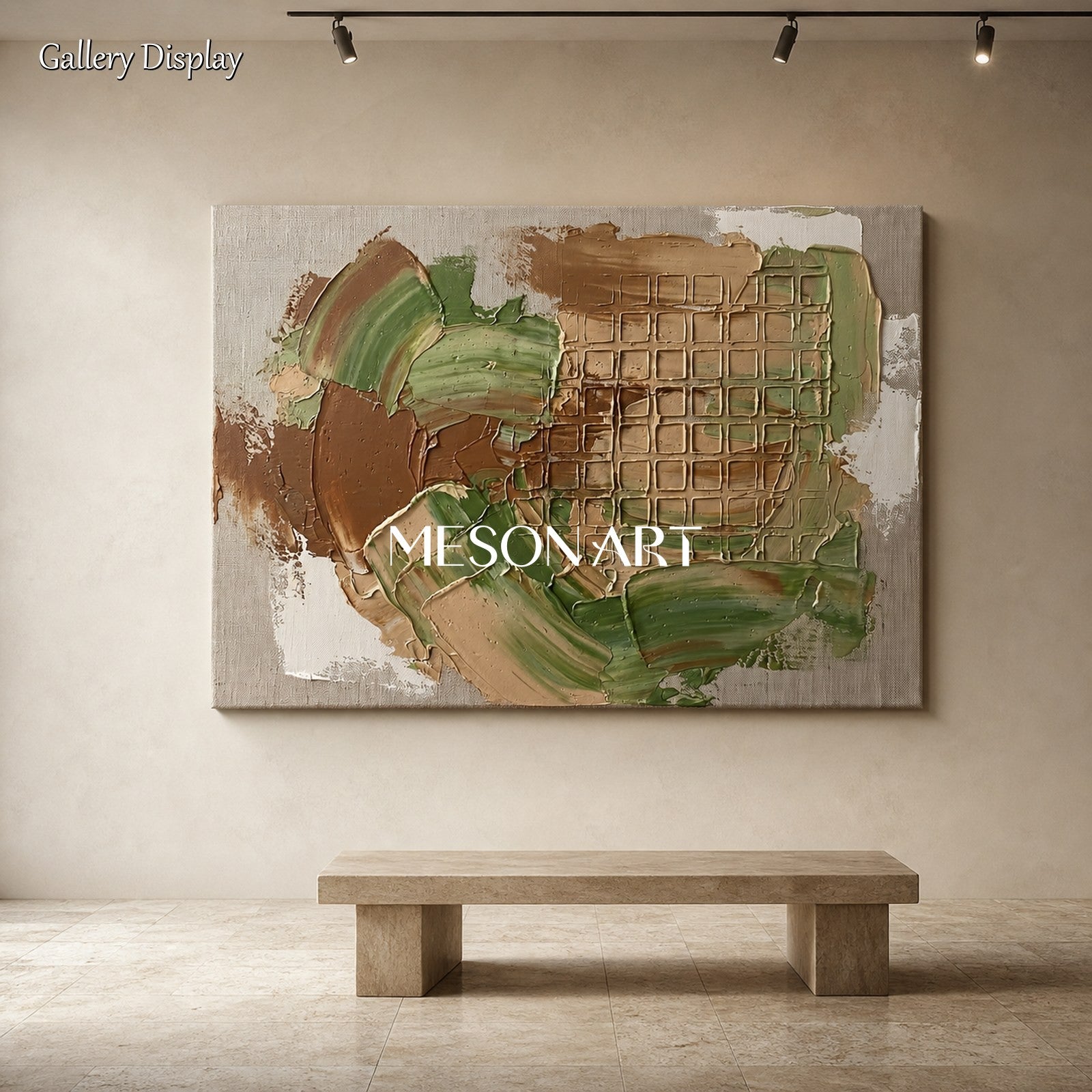 Minimalist Abstract Art With Textured Relief For Modern Home Decor