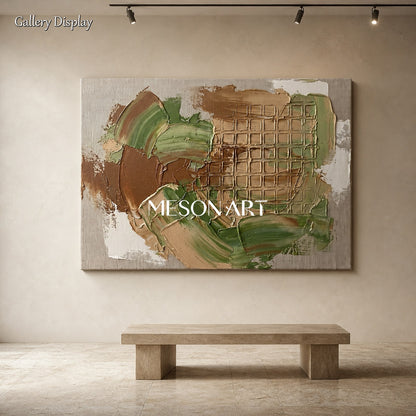 Minimalist Abstract Art With Textured Relief For Modern Home Decor