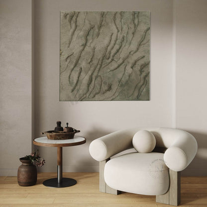 Large 3D Taupe Minimalist Texture Painting Taupe Abstract Canvas Wall Decor Art for Sale