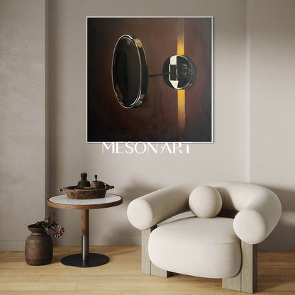 Hyperrealism Door Knob Painting Hyperrealism Door Knob Canvas Art Realistic Door Knob Wall Art Decoration