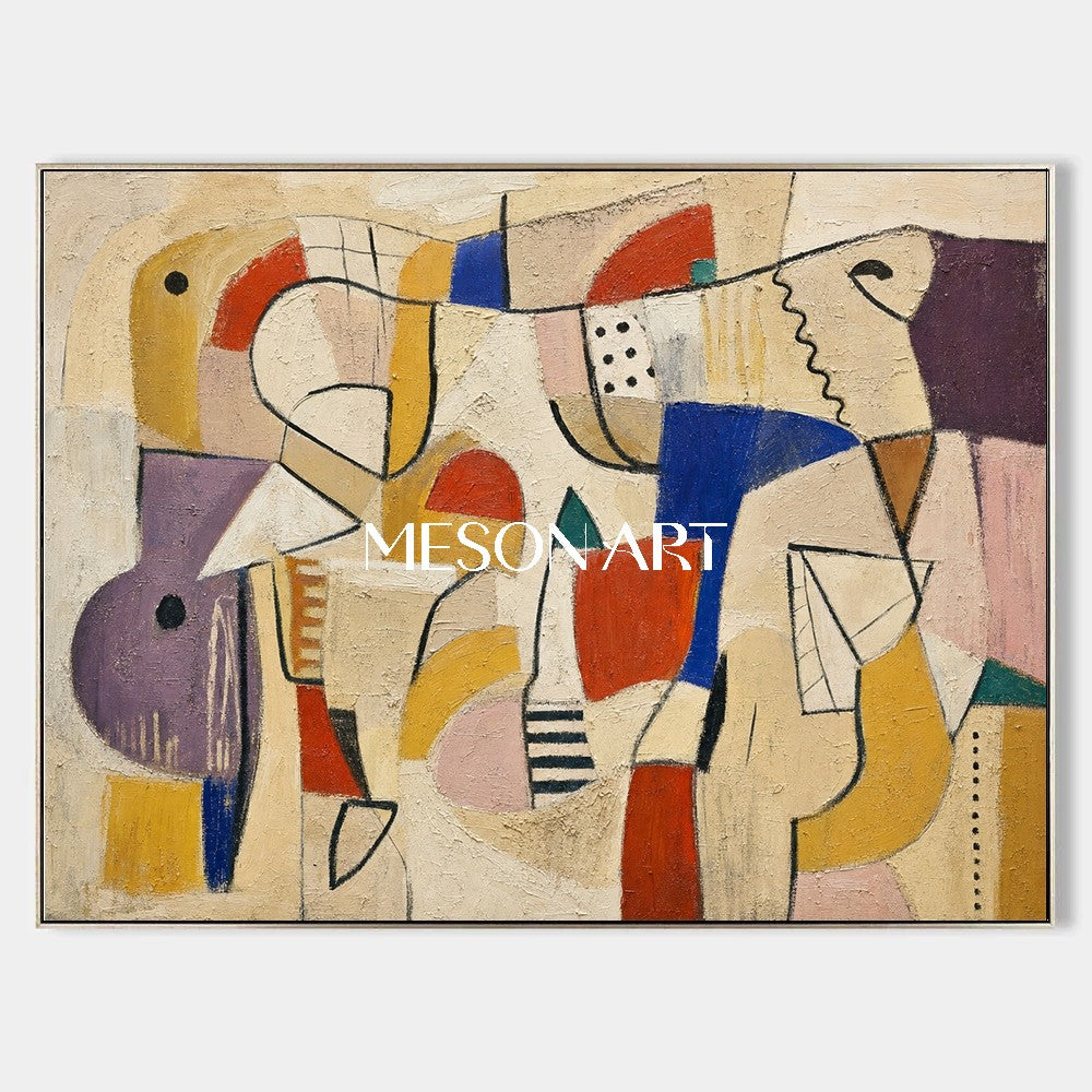 Original Abstract Expressionist Painting With Textured Canvas For Modern Home Decor