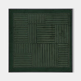 3D Dark Green Abstract Canvas Art 3D Dark Green Texture Wall Painting Wabi Sabi Art Dark Green art