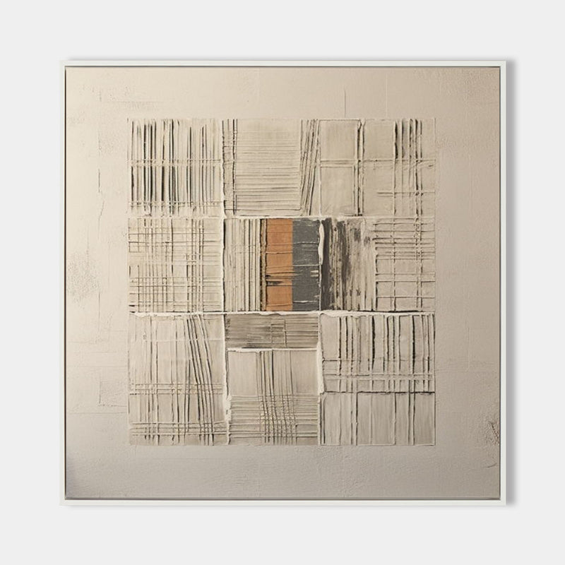Beige Abstract Art on Canvas for Sale Beige Minimalist Wall Art Beige Abstract Texture Painting