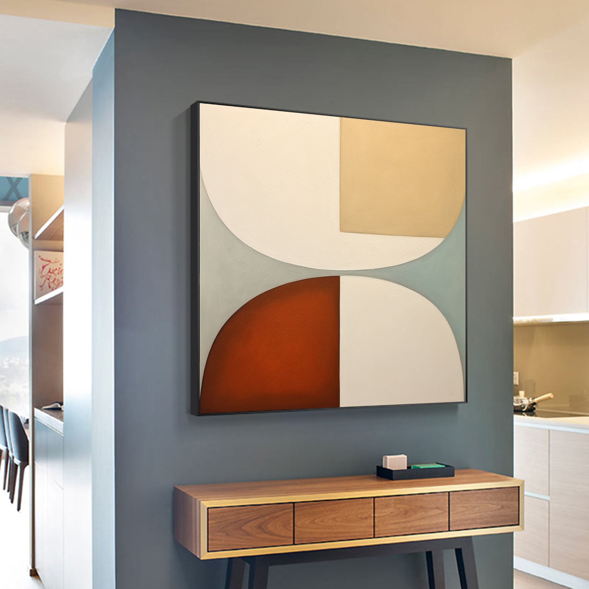 Modern Minimalist Wall Art Beige Minimalist Abstract Painting Beige Oil Painting Modern Abstract Art