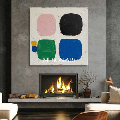 Contemporary Minimalist Acrylic Large Painting Office Wall Art On Sale