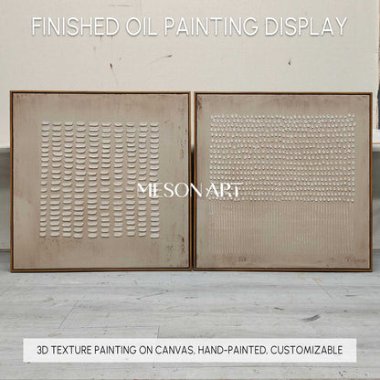 Brown Bohemian painting brown wall art 3d texture painting brown abstract art grey taupe wall art decor Brown abstract painting on canvas