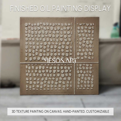 3D heavy texture brown wall art a pair brown abstract art canvas brown minimalist painting Wabi-Sabi Wall Art