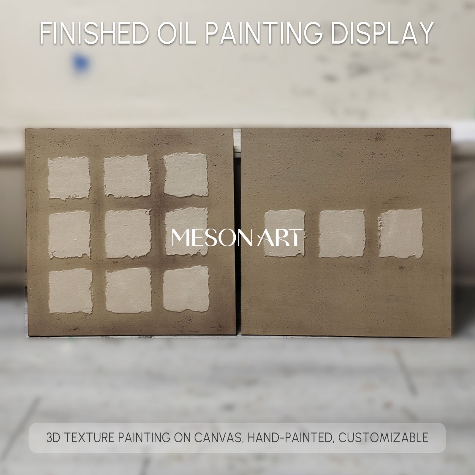 Wabi-Sabi Wall Art brown wall art brown painting brown abstract art canvas Khaki color Bohemian wall painting 3d texture Earth Tone art