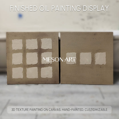 Wabi-Sabi Wall Art brown wall art brown painting brown abstract art canvas Khaki color Bohemian wall painting 3d texture Earth Tone art