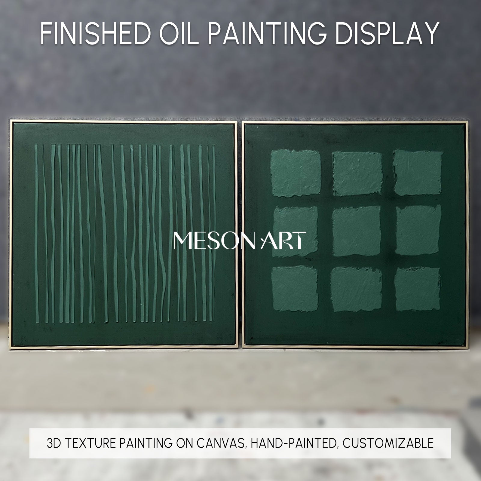 green wall art Wabi-Sabi Wall Art green painting green abstract art canvas green abstract art canvas minimalist painting 3d texture wall art