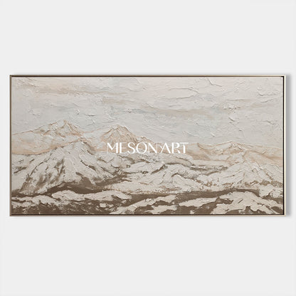 Large Gray 3D Abstract Painting Gray Textured Wall Art Wabi-Sabi Decorating Ideas