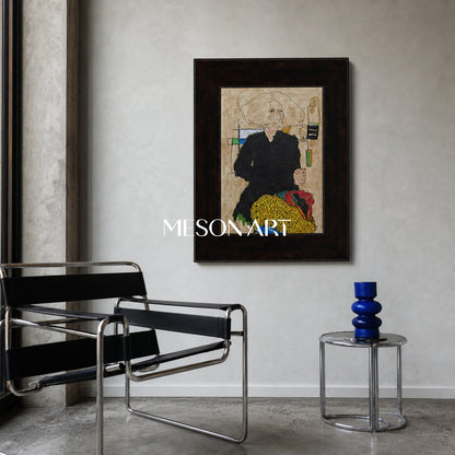 Abstract Expressionism Art Deco Painting For Modern Living Room And Home Office Decor