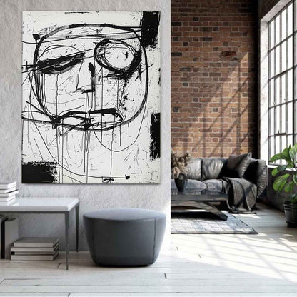 Abstract Graffiti Figure Canvas Art Abstract Graffiti Line Painting Cool Graffiti Art