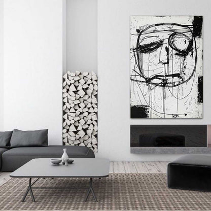 Abstract Graffiti Figure Canvas Art Abstract Graffiti Line Painting Cool Graffiti Art