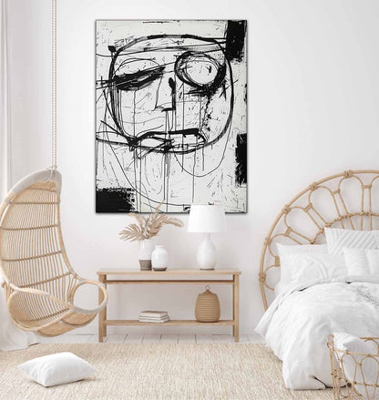 Abstract Graffiti Figure Canvas Art Abstract Graffiti Line Painting Cool Graffiti Art