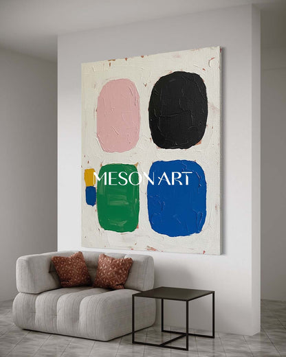 Contemporary Minimalist Acrylic Large Painting Office Wall Art On Sale