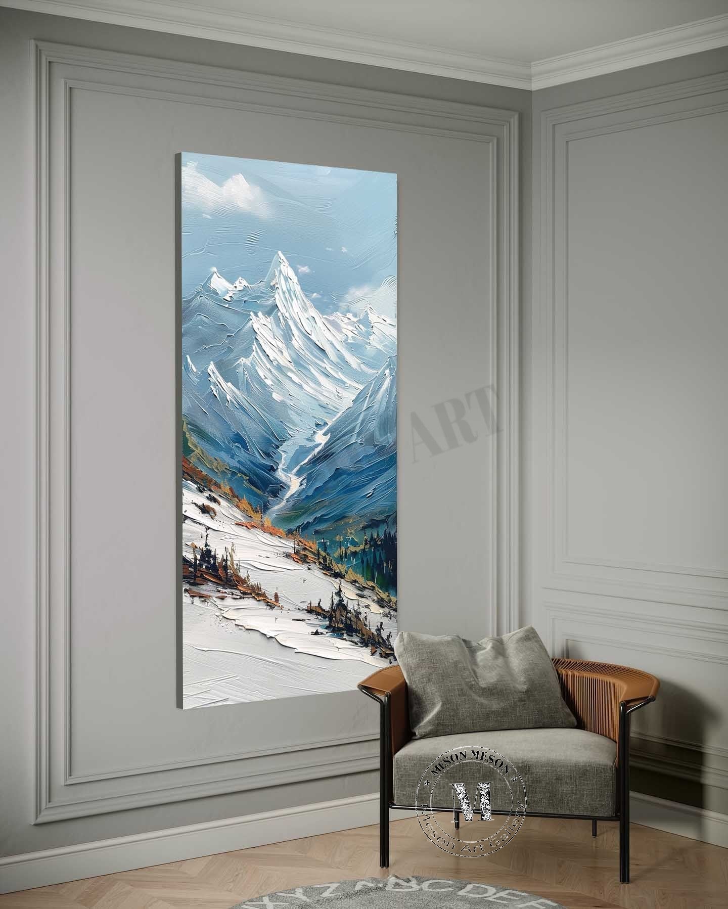 Large Snow Mountain Landscape Canvas Art Snow Mountain Landscape Canvas Wall Art Decor