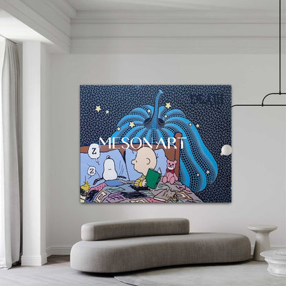 Modern Yayoi Kusama Pop Art Canvas Art Yayoi Kusama Pop Abstract Wall Decor Paintings for Sale