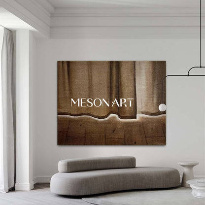 Hyperrealism Grey Curtain Painting Hyperrealism Curtain Canvas Art Realistic Curtain Wall Art Decoration