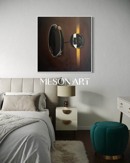 Hyperrealism Door Knob Painting Hyperrealism Door Knob Canvas Art Realistic Door Knob Wall Art Decoration
