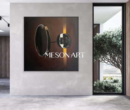 Hyperrealism Door Knob Painting Hyperrealism Door Knob Canvas Art Realistic Door Knob Wall Art Decoration