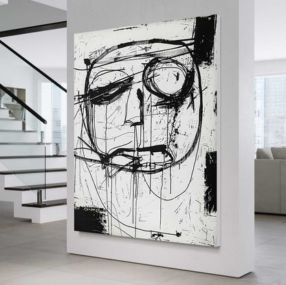 Abstract Graffiti Figure Canvas Art Abstract Graffiti Line Painting Cool Graffiti Art