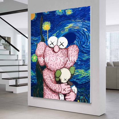 Kwas Pop Art for Sale Van Gogh Starry Sky Modern Canvas Wall Art Decoration Painting
