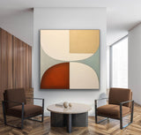 Modern Minimalist Wall Art Beige Minimalist Abstract Painting Beige Oil Painting Modern Abstract Art